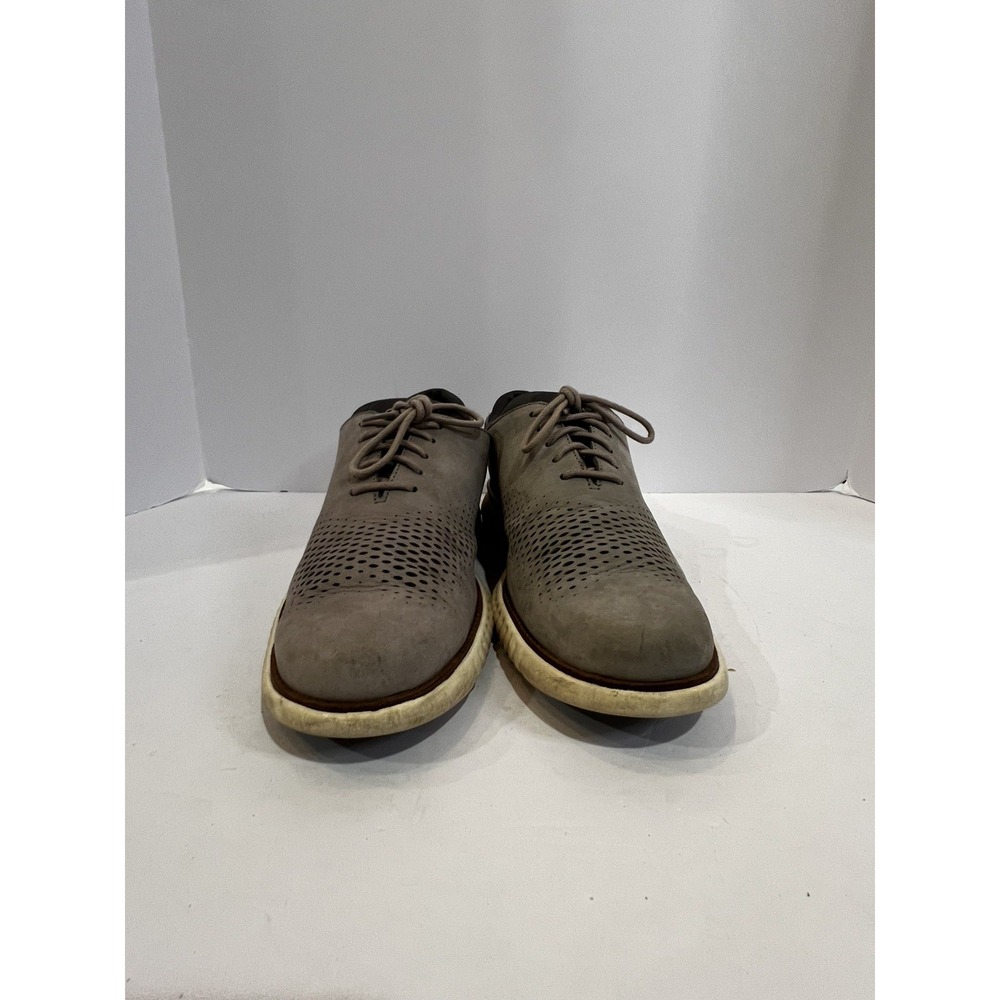 Cole Haan Mens Zerogrand Stitchlite Wingtip Oxford Shoes Gray C23814 Size 8